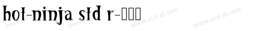 hot-ninja std r字体转换